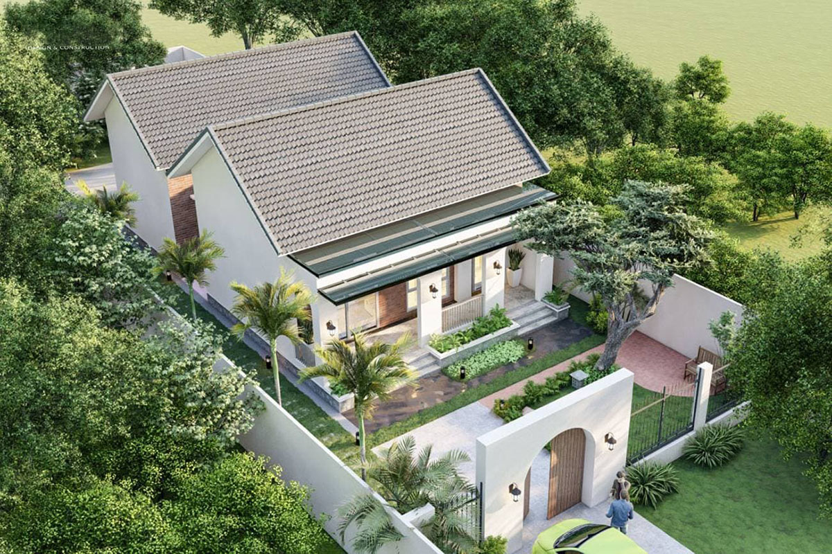 Nhà cấp 4 đẹp diện tích 5×12m đẹp