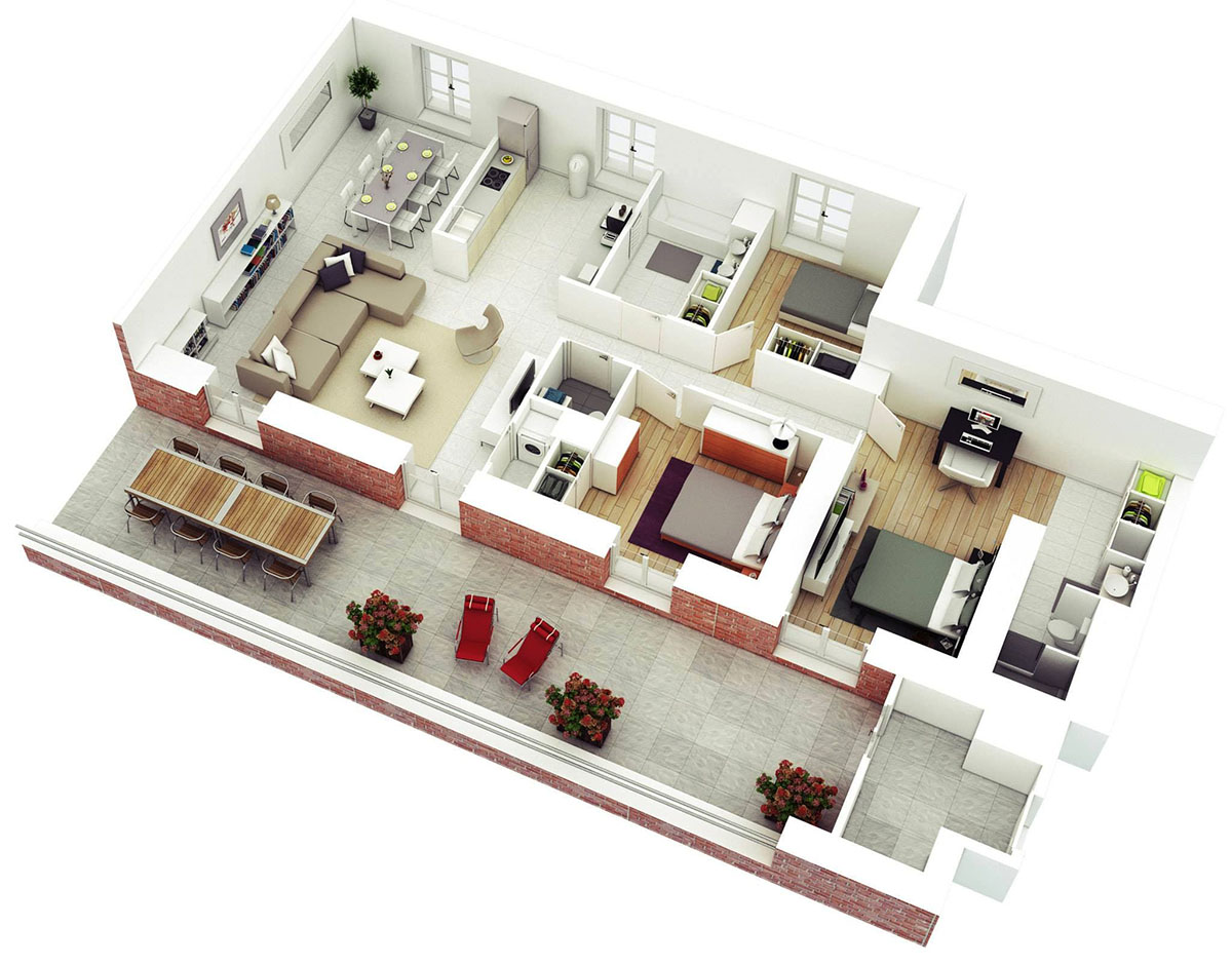 Mẫu nhà cấp 4 3 phòng ngủ sẽ là lựa chọn tuyệt vời nếu bạn đã quá chán với việc ở trong các ngôi nhà cao tầng.