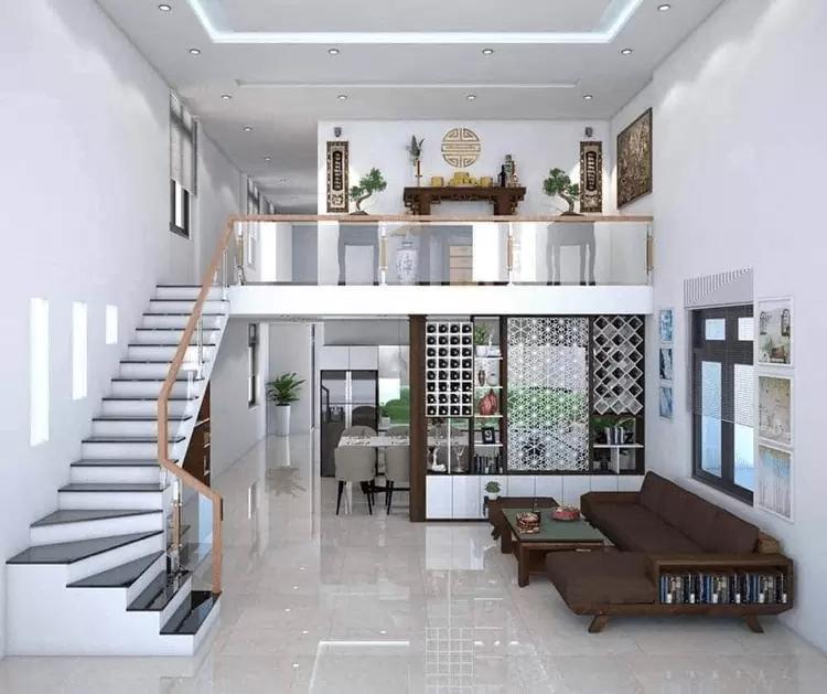 Mẫu nhà cấp 4 đẹp có gác lửng là một trong những mẫu nhà cấp 4 được yêu thích nhất