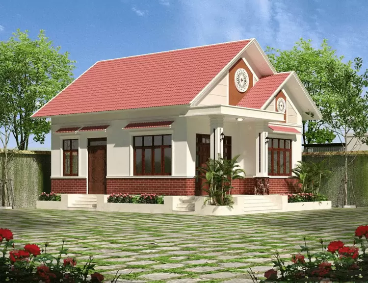 Thiết kế nhà cấp 4 mái ngói có nhiều phong cách thiết kế khác nhau và linh hoạt theo sở thích