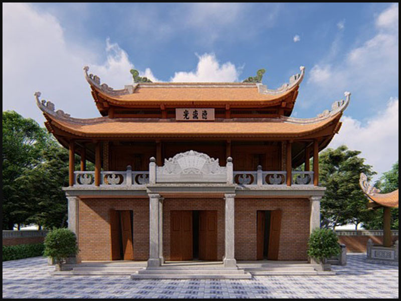 Nhà thờ họ đẹp 2 tầng