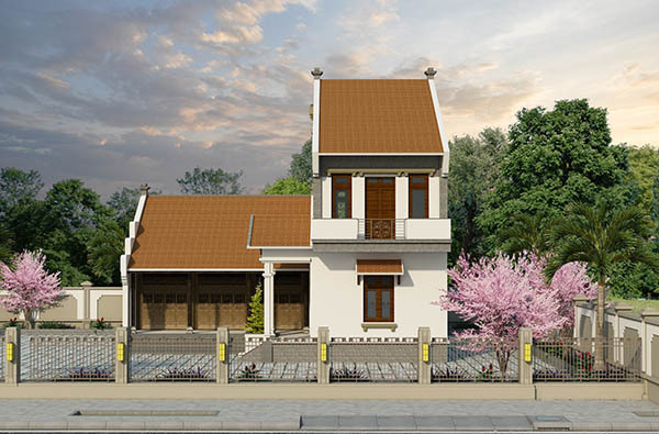 Thiết kế mẫu nhà thờ họ kết hợp nhà ở