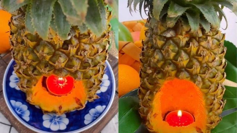 Khử mùi nội thất gỗ công nghiệp bằng khóm và nến cực kỳ hiệu quả